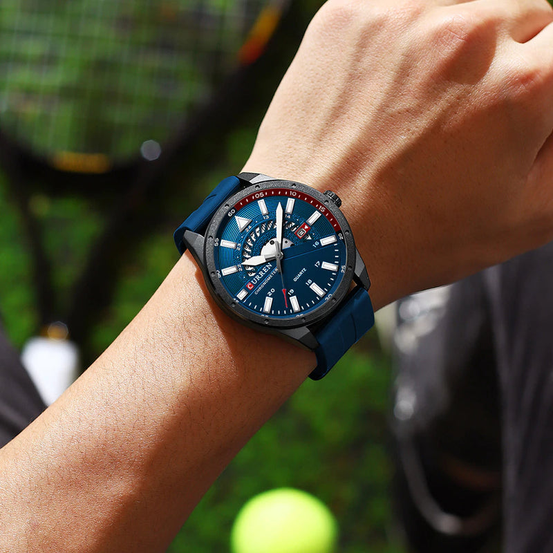Relógio com Pulseira de Silicone Pulse Curren