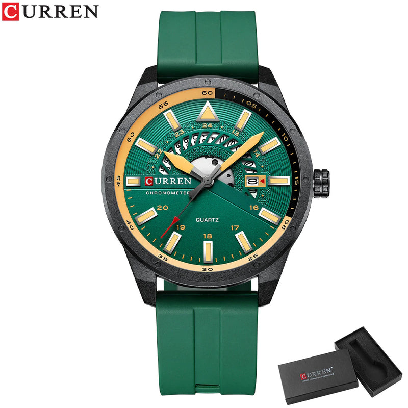 Relógio com Pulseira de Silicone Pulse Curren